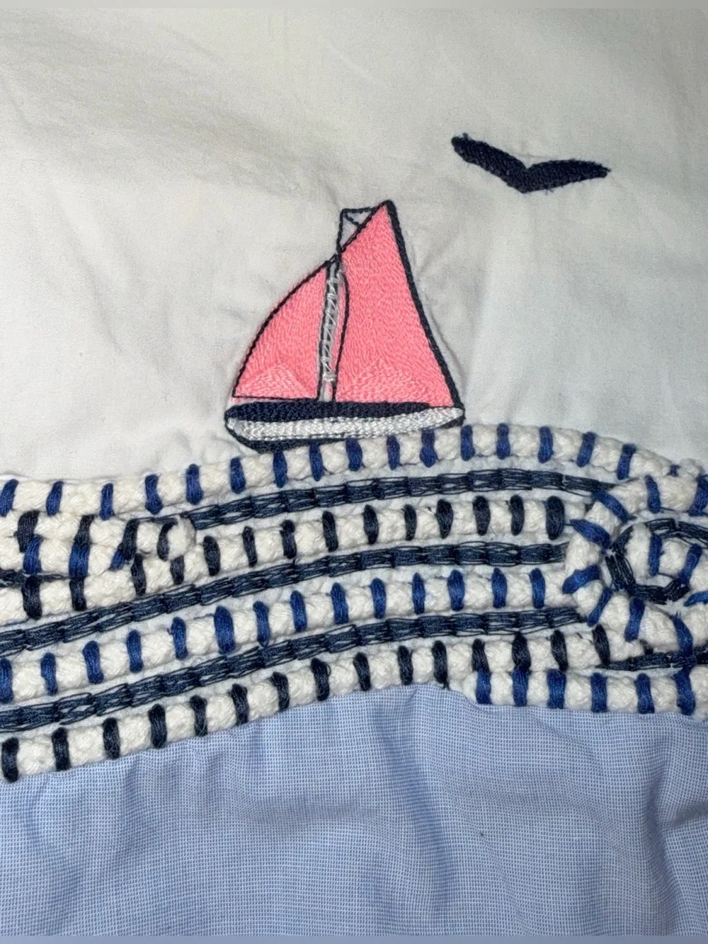TALBOTS Sleeveless Shirt Cute Coastal Grandma Cruise Sailboat Ocean Women’s XS